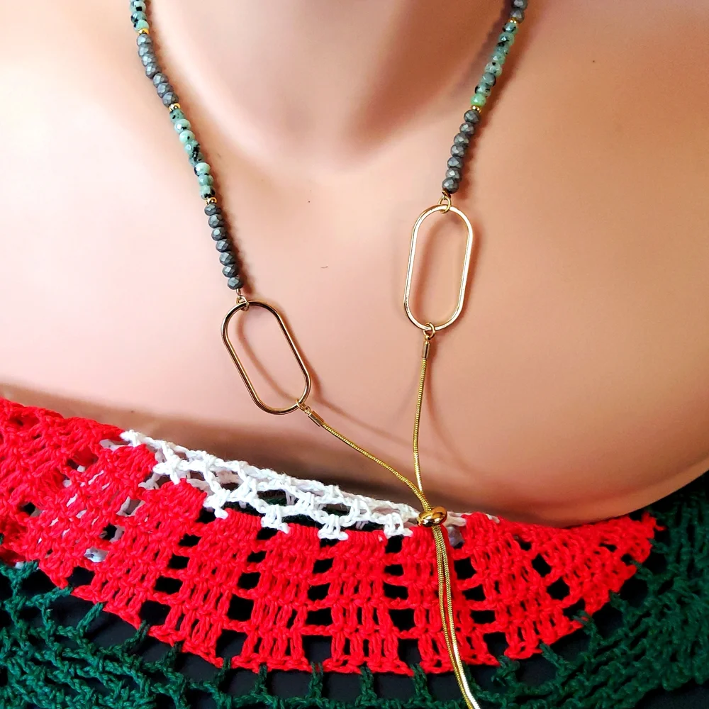 JANE MARIE NWOT goldtone necklace - Picture 3 of 8
